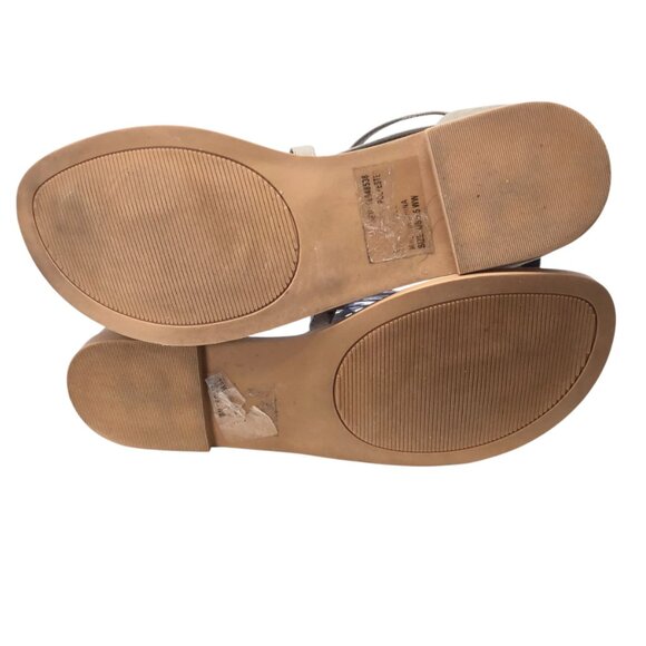 Torrid Sandals Women's Size 9.4 WW Wide Strappy Flats Gladiator Ankle Zipper - Picture 10 of 10